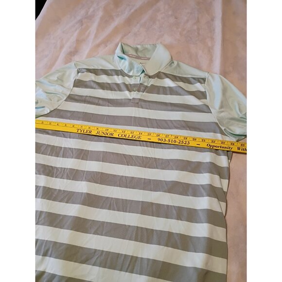 Nike Golf Dri Fit Striped Polo Shirt XL - Picture 8 of 9